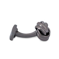 Gordian Knot Ruthenium-plated Cufflinks-Cufflinks.com.sg