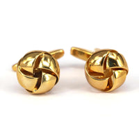 Big Knot in Gold Cufflinks-Cufflinks.com.sg