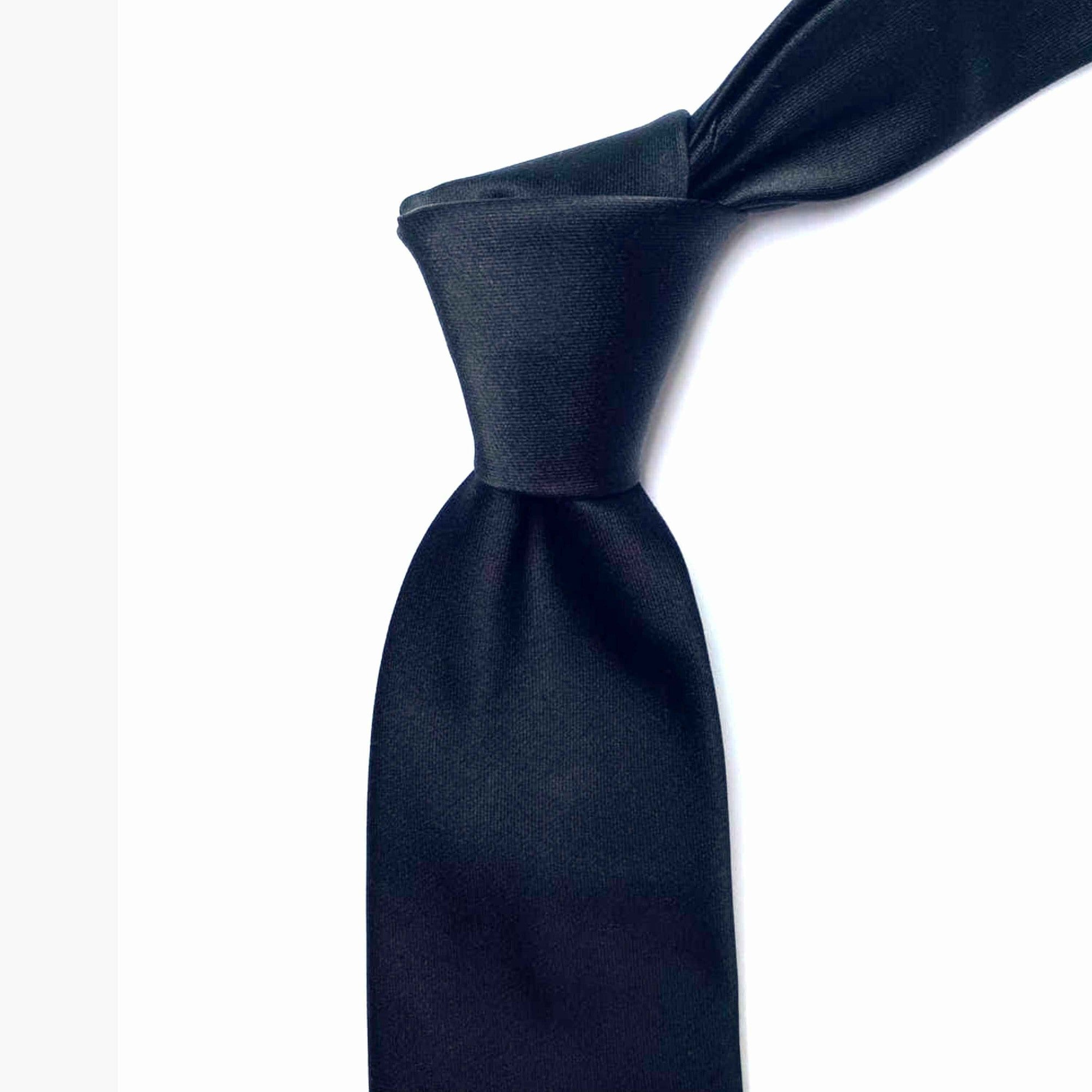Black Orobianco Necktie-Orobianco L'unique-Cufflinks.com.sg