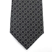 Black with White Circle Pattern Silk Tie-Cufflinks.com.sg | Neckties.com.sg