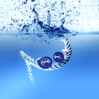 Cable Marine Link silver cufflinks with blue lapis CL5554-Cufflinks.com.sg