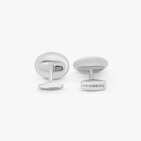 Cable Marine Link silver cufflinks with blue lapis CL5554-Cufflinks.com.sg