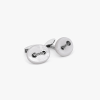 Cable Marine Link silver cufflinks with blue lapis CL5554-Cufflinks.com.sg