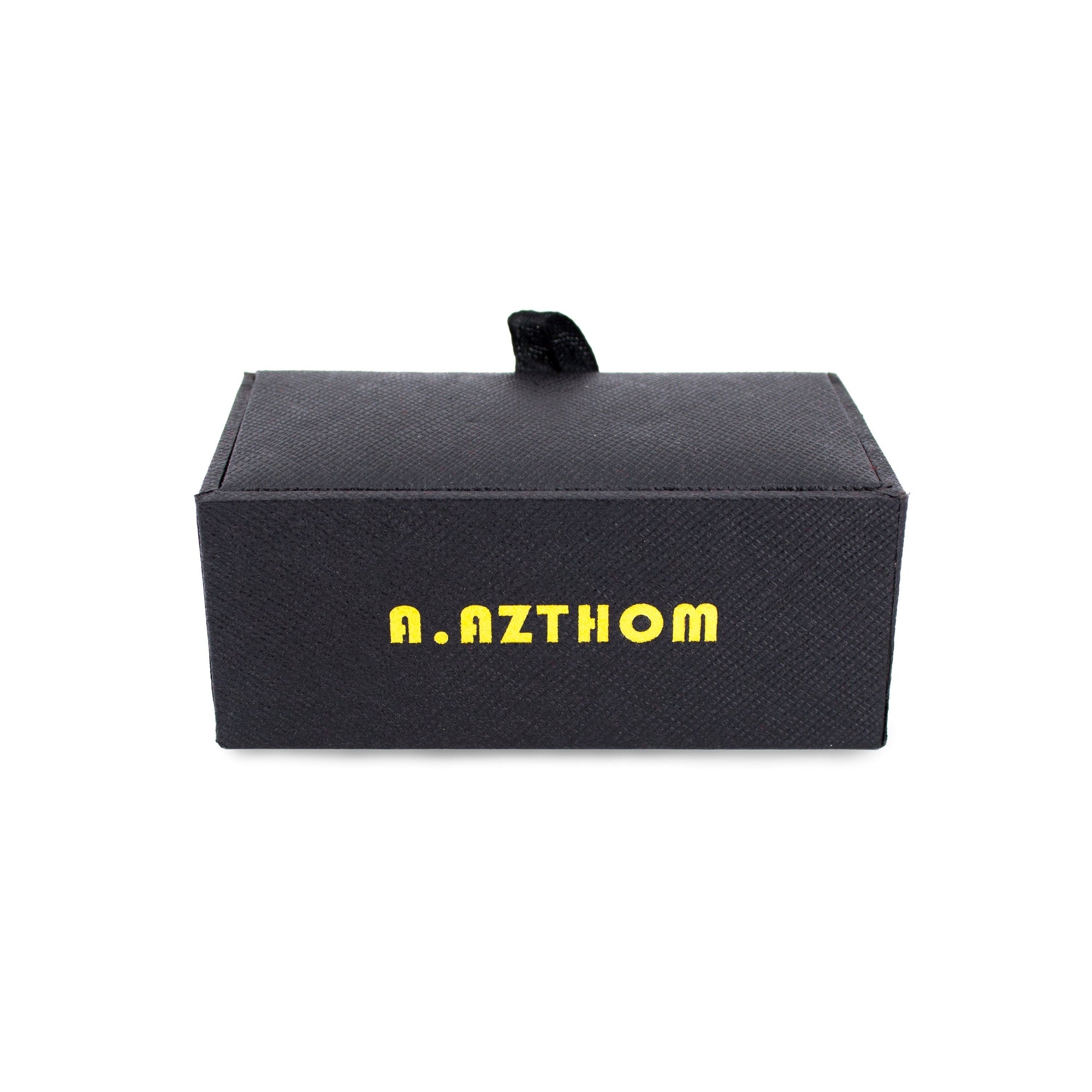 Classic Round Black Button Cover Cufflinks-Cufflinks.com.sg