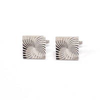 Classic Silver Square Cufflinks in various designs F-Cufflinks.com.sg
