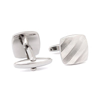 Classic Silver Square Cufflinks in various designs F-Cufflinks.com.sg