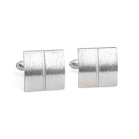 Classic Silver Square Cufflinks in various designs F-Cufflinks.com.sg