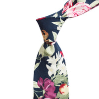 Cotton Floral Tie-Cufflinks.com.sg | Neckties.com.sg