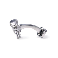 Dinosaur Bone in Silver Cufflinks-Cufflinks.com.sg