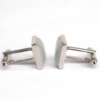 Fiber Glass (Small) Square Cufflinks A-Cufflinks.com.sg
