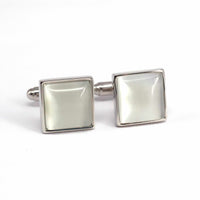 Fiber Glass (Small) Square Cufflinks A-Cufflinks.com.sg