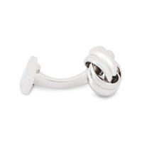 Gordian Knot Rhodium-plated Cufflinks-Cufflinks.com.sg