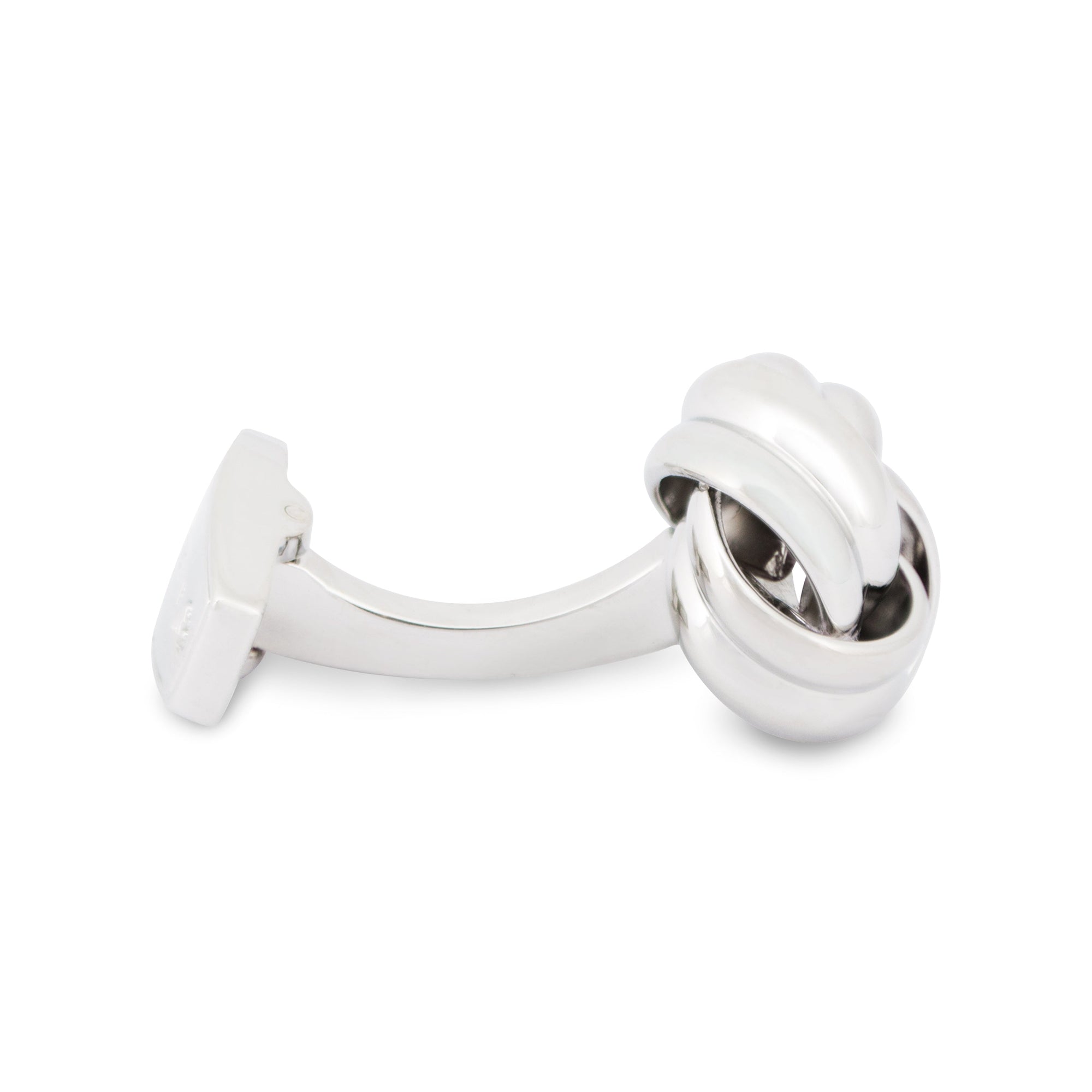 Gordian Knot Rhodium-plated Cufflinks-Cufflinks.com.sg