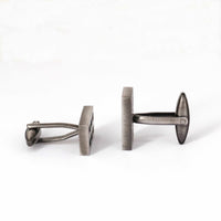 Gunmetal Window Grill Cufflinks-Cufflinks.com.sg