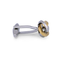 Knot Gold-toned brass cufflinks F-Cufflinks.com.sg