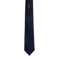 Lanvin Scarab Beetle Embroidered Silk Satin Necktie in Navy Blue-Cufflinks.com.sg | Neckties.com.sg