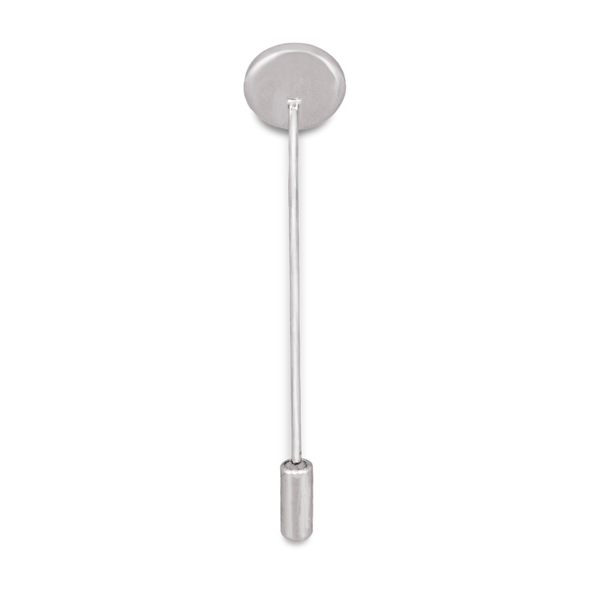 Lapel with Clip-on White Silver Button Covers-Cufflinks.com.sg