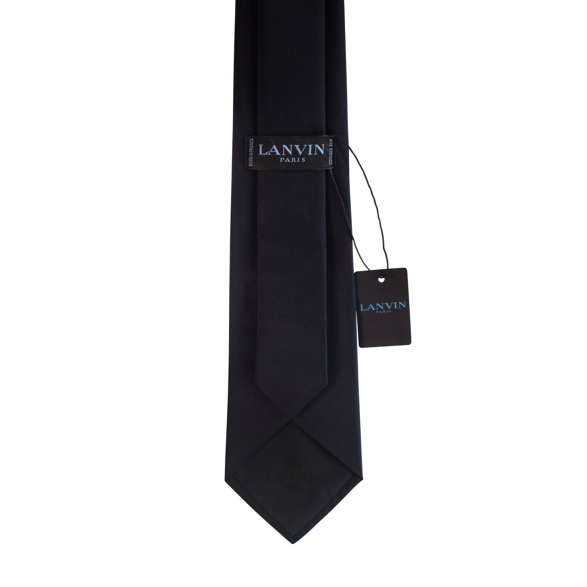 Lobster Embroidered Silk Satin Necktie in Navy Blue-Cufflinks.com.sg | Neckties.com.sg
