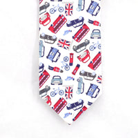 MarZthomson 8cm UK British Themed Icon Cotton Tie-Neckties-MarZthomson-Cufflinks.com.sg