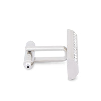 MarZthomson Black Insert Rectangle Cufflinks M-Cufflinks.com.sg