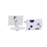 MarZthomson Blue Bubbles Cufflinks-Cufflinks.com.sg
