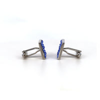 MarZthomson Blue Crystal F-Cufflinks.com.sg