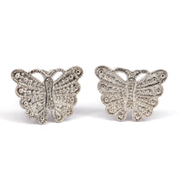 MarZthomson Butterfly Cufflinks in Blue M-Cufflinks.com.sg