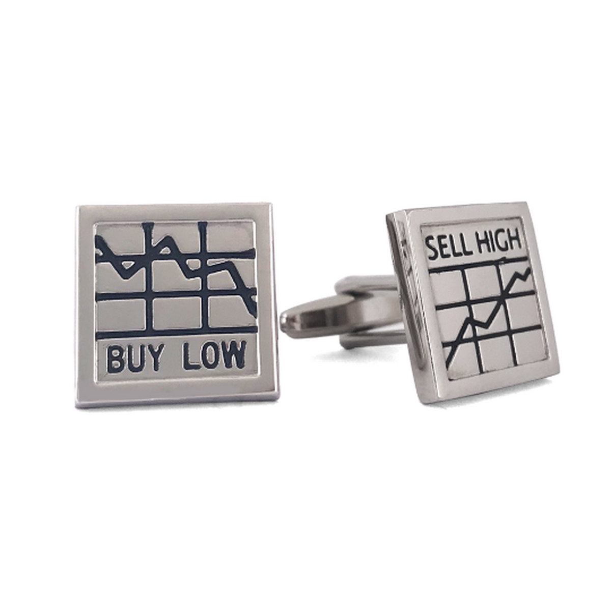 MarZthomson Buy Low and Sell High Cufflink M-Cufflinks.com.sg
