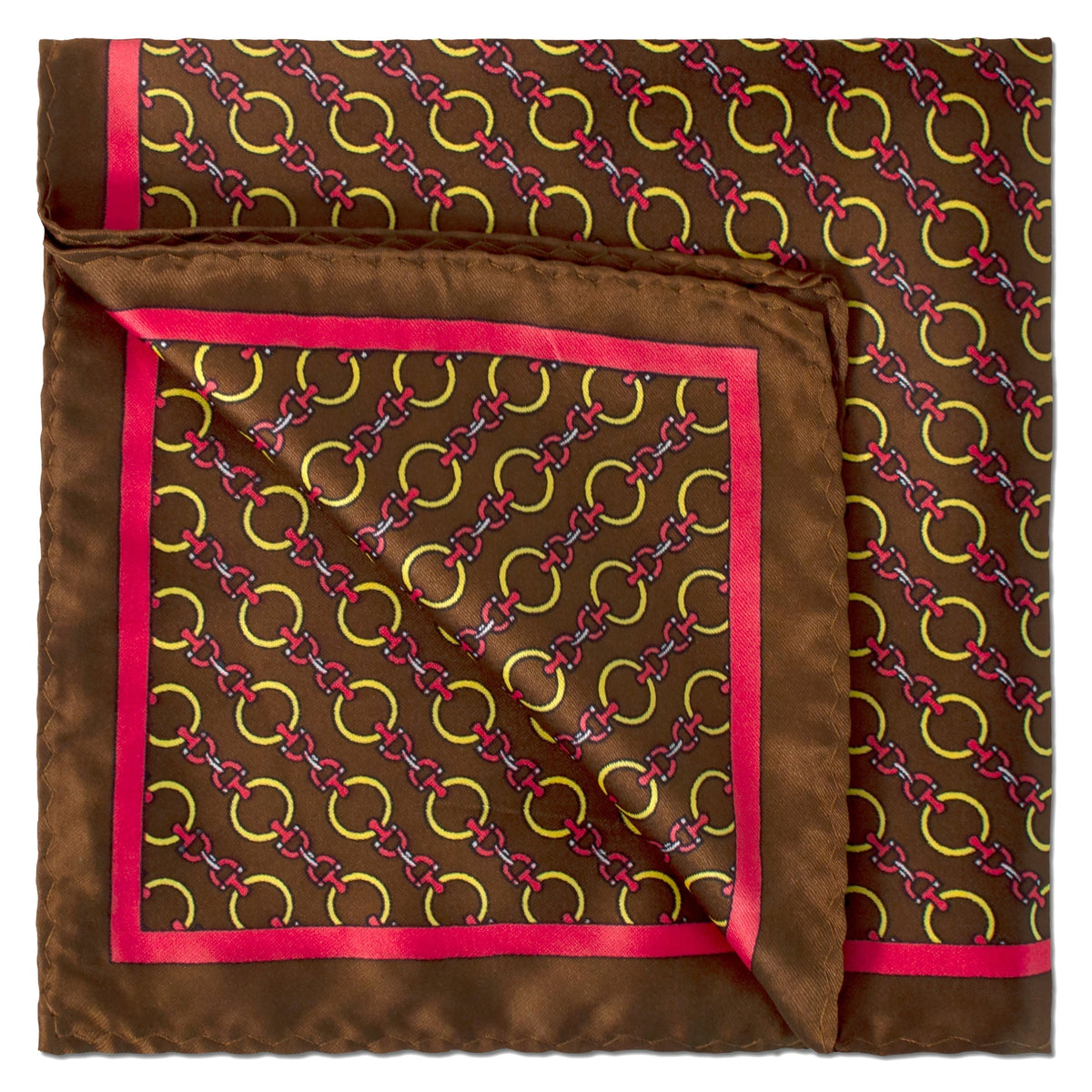 MarZthomson Chain Link Pocket Square-Pocket Squares-MarZthomson-Cufflinks.com.sg