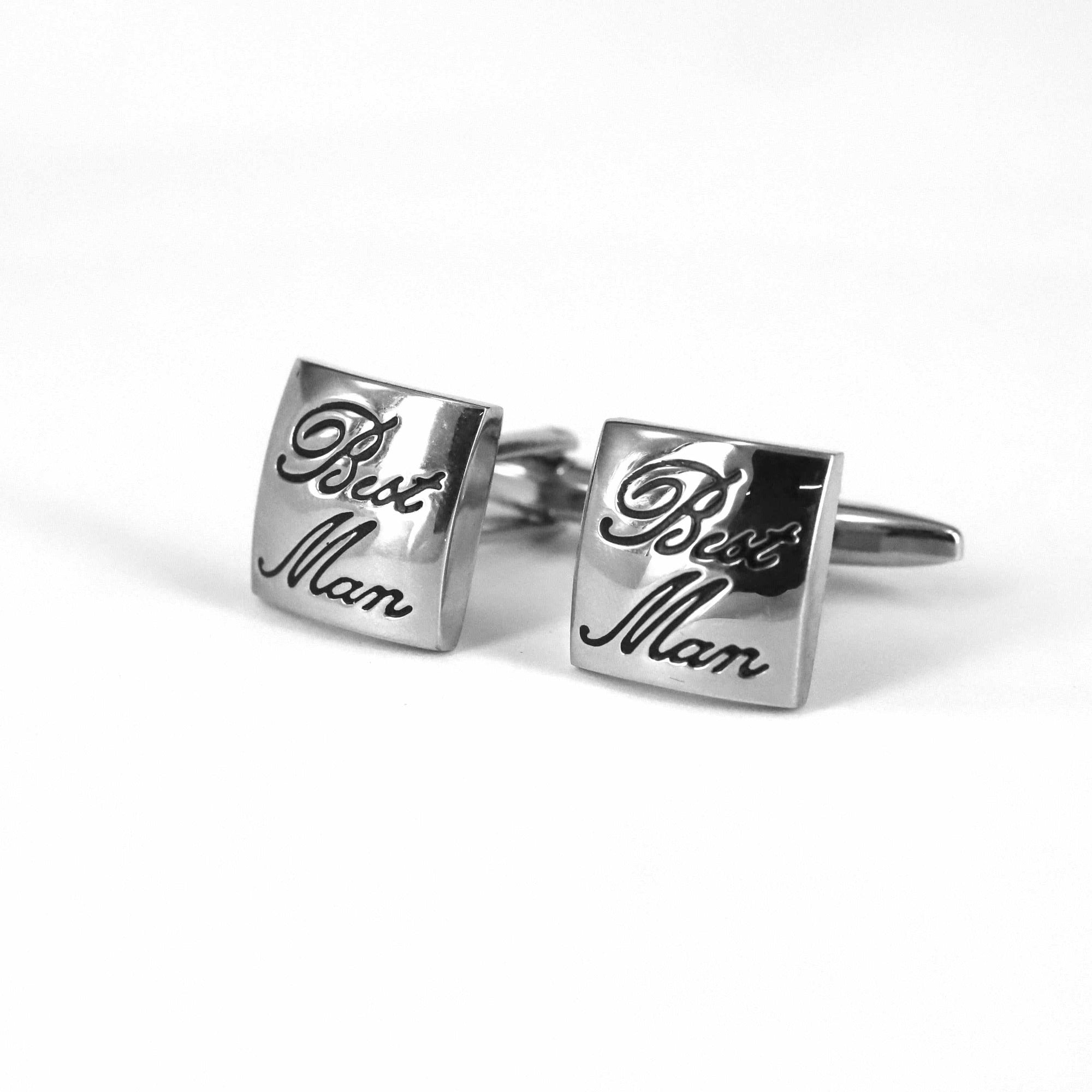 MarZthomson Character "Best Man" Cufflinks-Cufflinks.com.sg