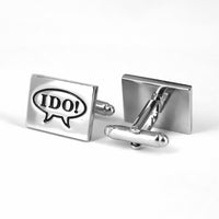 MarZthomson Character 'I DO! ' Cufflinks-Cufflinks.com.sg