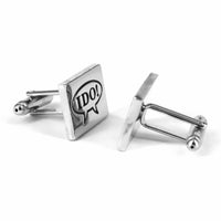 MarZthomson Character 'I DO! ' Cufflinks-Cufflinks.com.sg