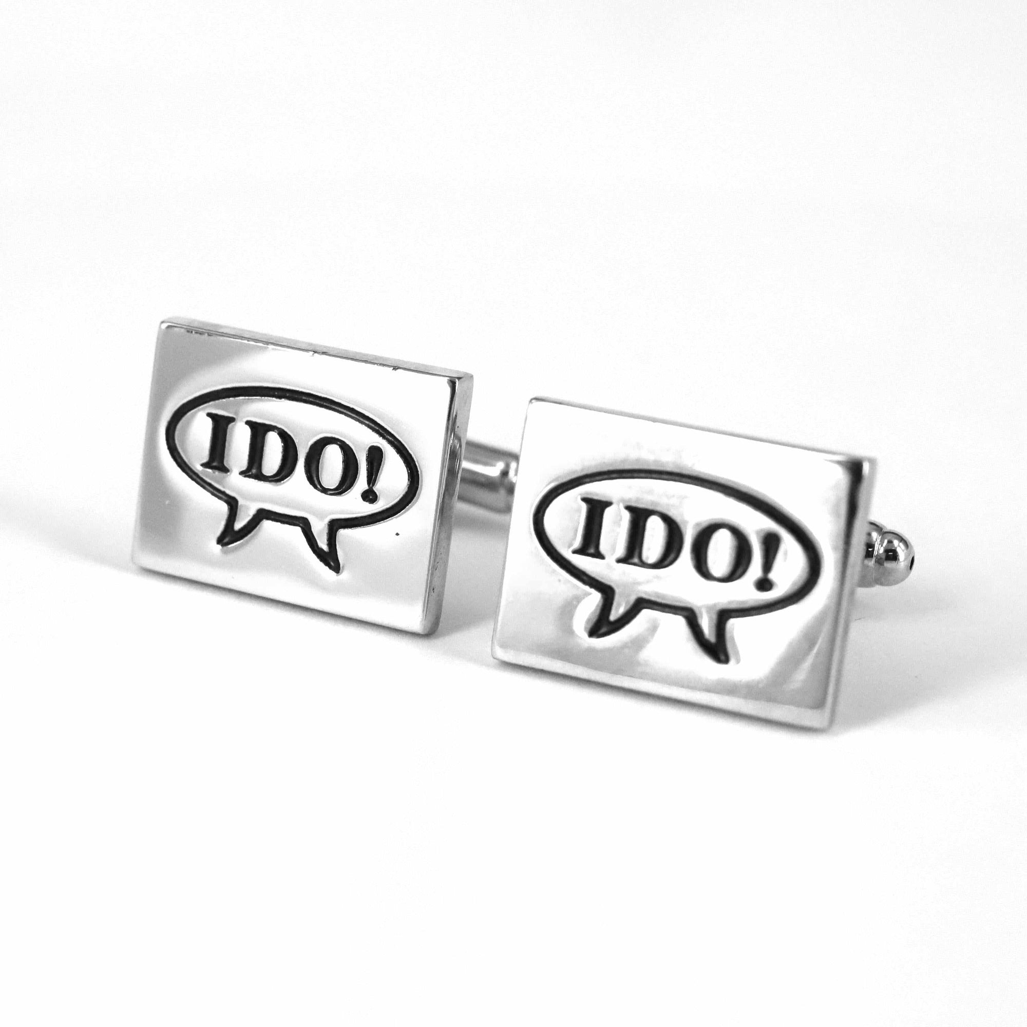 MarZthomson Character 'I DO! ' Cufflinks-Cufflinks.com.sg