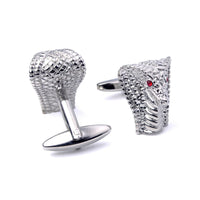 MarZthomson Cobra Cufflinks with Red Crystals M-Cufflinks.com.sg