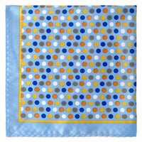 MarZthomson Colourful Bubble Dots Pocket Square-Pocket Squares-MarZthomson-Light Blue-Cufflinks.com.sg