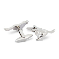 MarZthomson Dashing Dog Silver-Tone Cufflinks F-Cufflinks.com.sg
