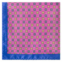 MarZthomson Floral Motif Pocket Square-Pocket Squares-MarZthomson-Pink-Cufflinks.com.sg