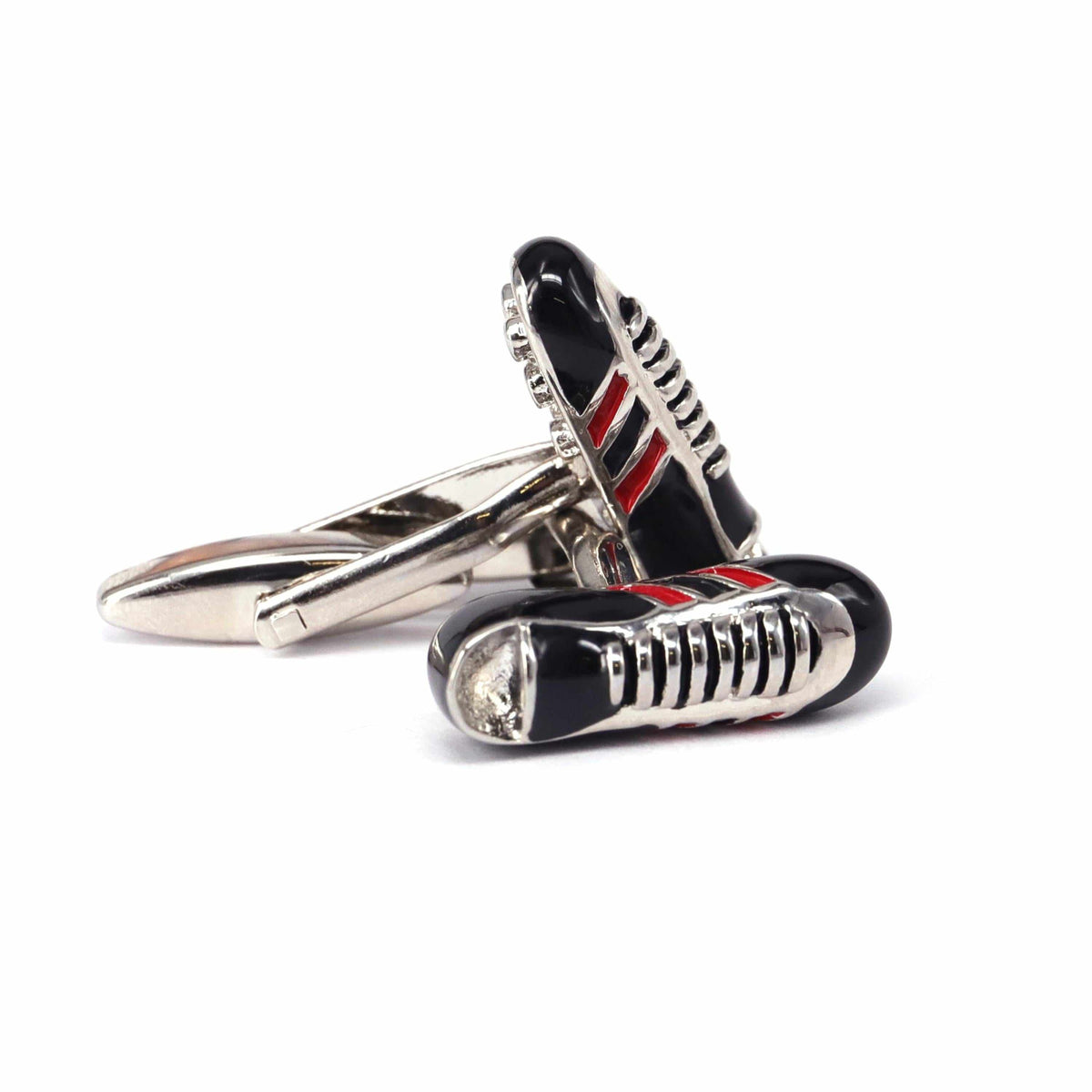 MarzThomson Black Football Shoes Cufflinks-Cufflinks.com.sg