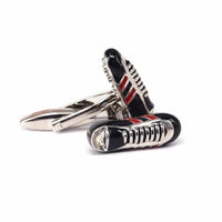 MarzThomson Black Football Shoes Cufflinks-Cufflinks.com.sg