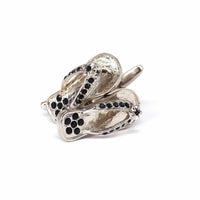 MarzThomson Silver Slipper Cufflinks-Cufflinks.com.sg