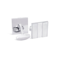 Mother of Pearl Square Cufflinks-Cufflinks.com.sg
