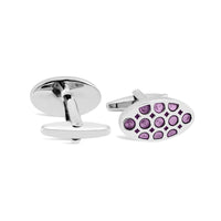 Oval Dots and Square Specks Cufflinks in Various Col A-Cufflinks.com.sg