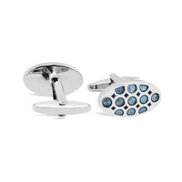 Oval Dots and Square Specks Cufflinks in Various Col A-Cufflinks.com.sg