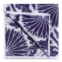 Peranakan Floral Print Pocket Square-Pocket Squares-MarZthomson-Cufflinks.com.sg