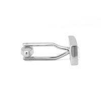 Rectangle Triple Clear Cubic Crystal CufflinksA11-Cufflinks.com.sg