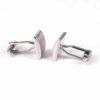 Rectangular Enamel Cufflinks-Cufflinks.com.sg