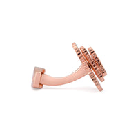 A.Azthom Rotatable Rose Gold Bike Gear Cufflinks-Cufflinks.com.sg