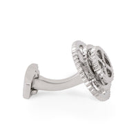 Rotatable Silver Bike Gear Cufflinks-Cufflinks.com.sg