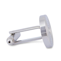 Round Spiral Cufflinks in Silver M-Cufflinks.com.sg