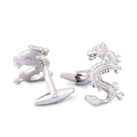Silver Dragon Cufflinks Marzthomson-Cufflinks.com.sg